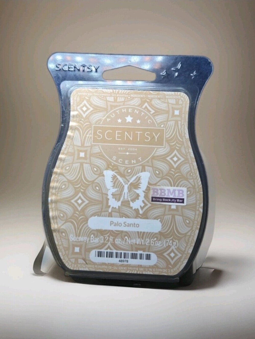 Scentsy Palo Santo Wax Bar 3.2 fl oz Retired Woodsy Wax Melt New